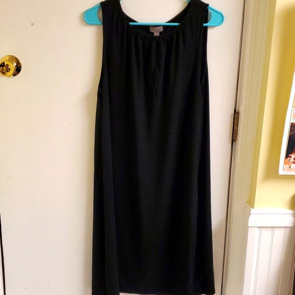 J. Jill Wearever Collection Tank Dress Black Size L